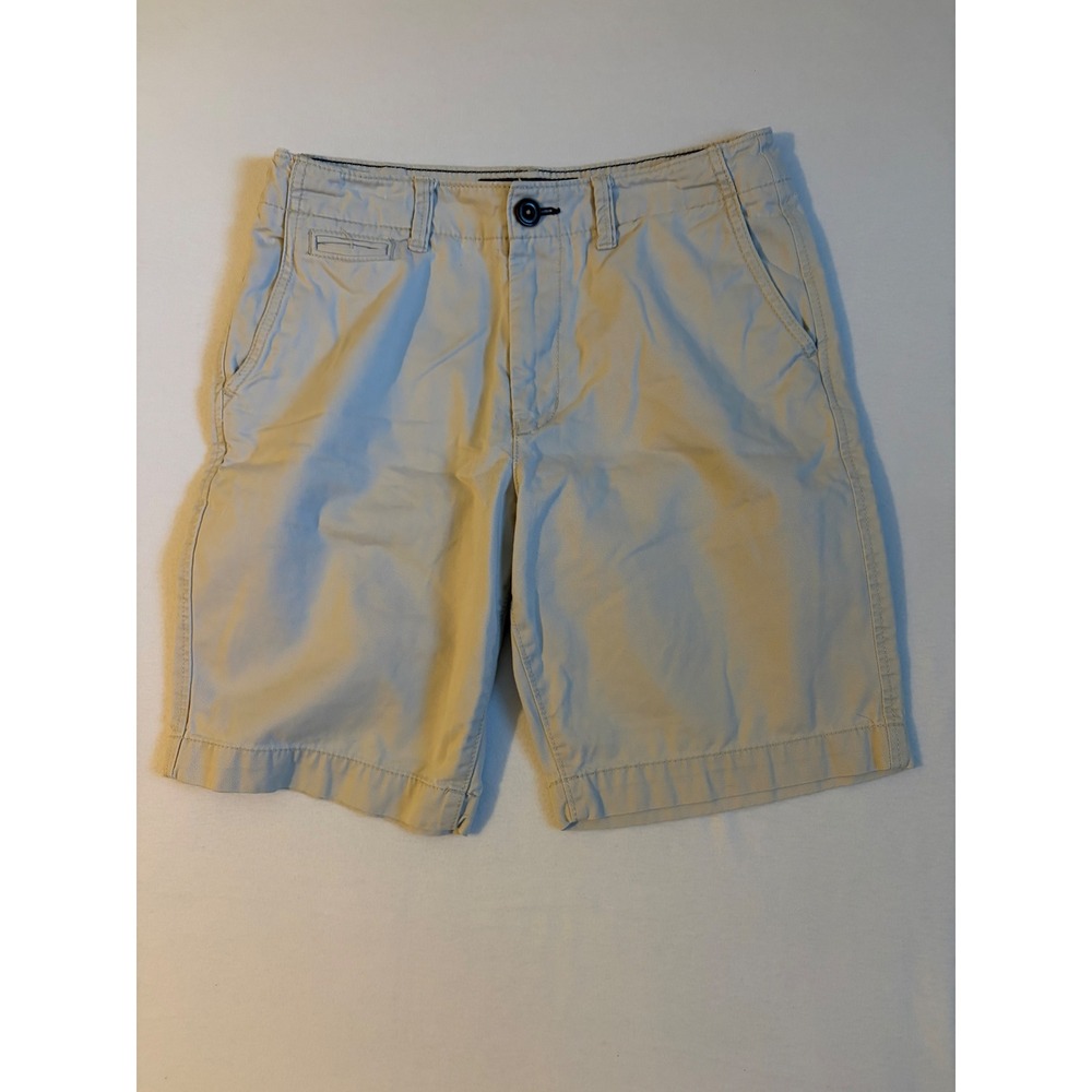 American Eagle Outfitters Classic Fit Khaki Chino Shorts Mens 30 Tan Cotton